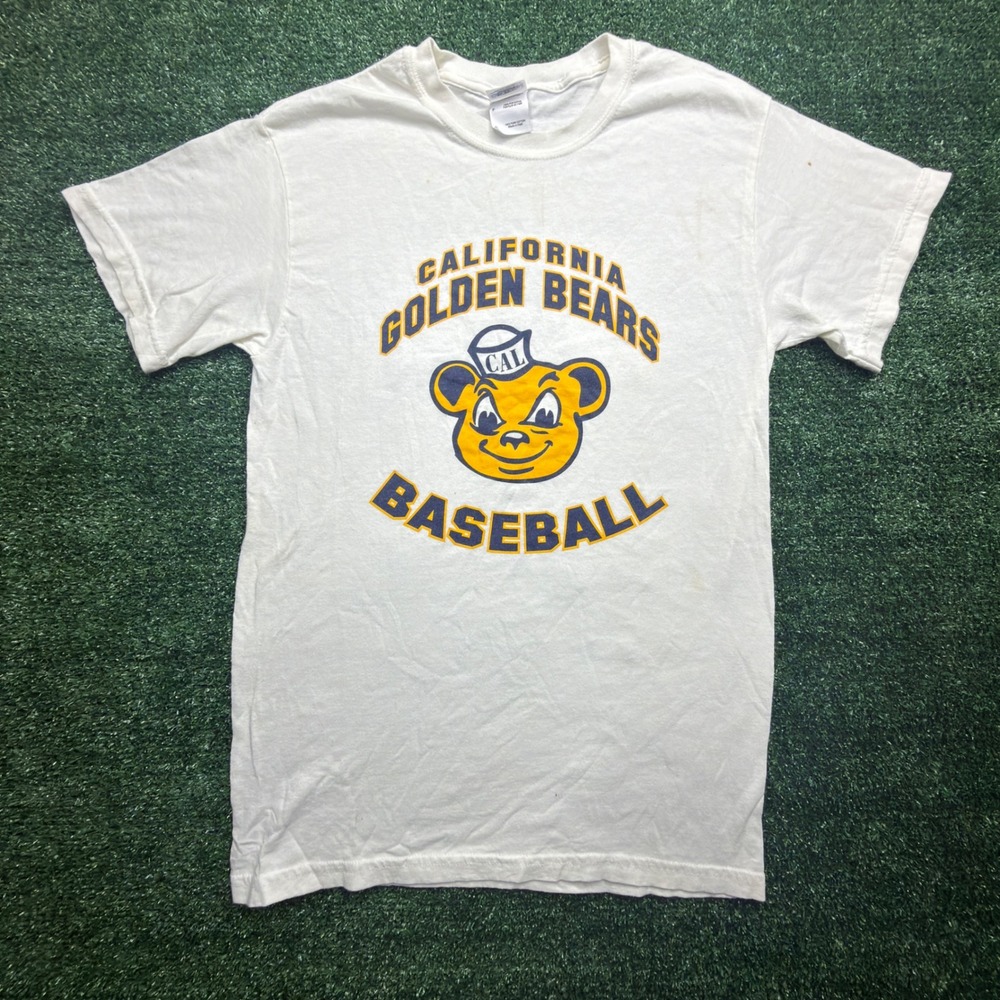 Vintage 90s UC Berkeley California Golden Bears Baseball Easton T-Shirt White S